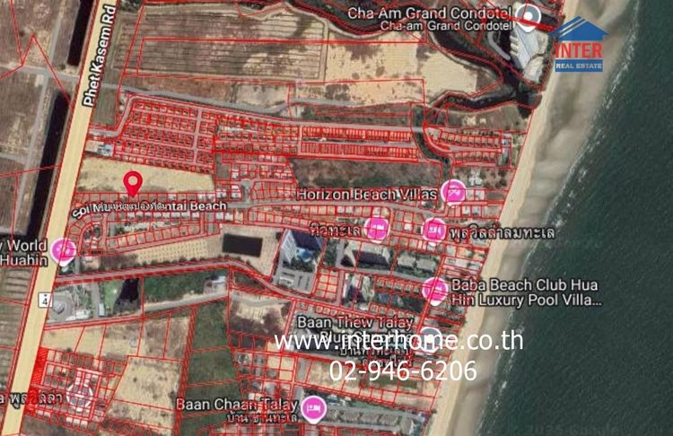 ที่ดินเปล่า 104.2 ตร.ว. ที่ดิน หมู่บ้านโอเรียนทอล บีช รีสอร์ท ชะอำ ถนนเพชรเกษม ถนนเลี่ยงเมืองชะอำ-ปราณบุรี ชะอำ เพชรบุรี รูปที่ 3