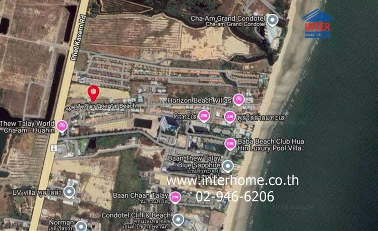 ที่ดินเปล่า 104.2 ตร.ว. ที่ดิน หมู่บ้านโอเรียนทอล บีช รีสอร์ท ชะอำ ถนนเพชรเกษม ถนนเลี่ยงเมืองชะอำ-ปราณบุรี ชะอำ เพชรบุรี รูปที่ 2