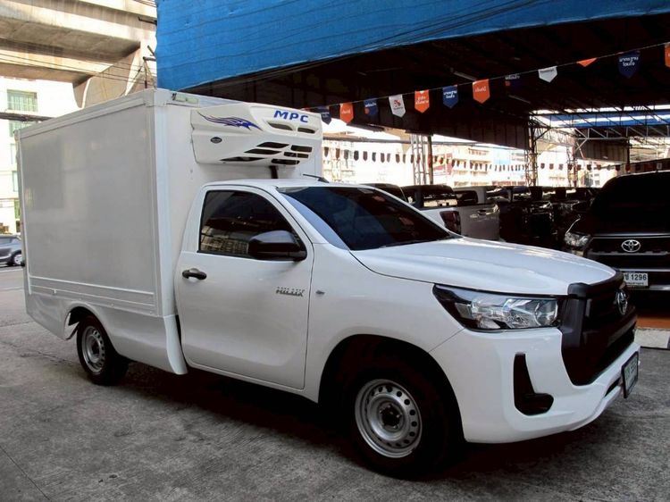 Toyota Hilux Revo 2023 2.4 Entry Pickup ดีเซล ไม่ติดแก๊ส เกียร์ธรรมดา ขาว รูปที่ 2