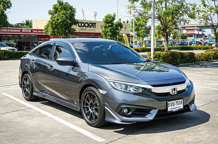 Honda Civic 2017 1.8 E i-VTEC Sedan เบนซิน ไม่ติดแก๊ส เกียร์อัตโนมัติ เทา รูปที่ 4