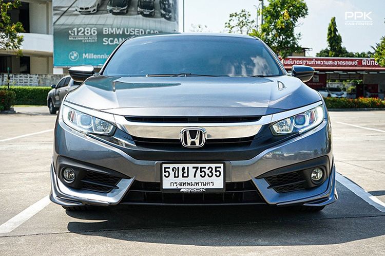 Honda Civic 2017 1.8 E i-VTEC Sedan เบนซิน ไม่ติดแก๊ส เกียร์อัตโนมัติ เทา รูปที่ 3