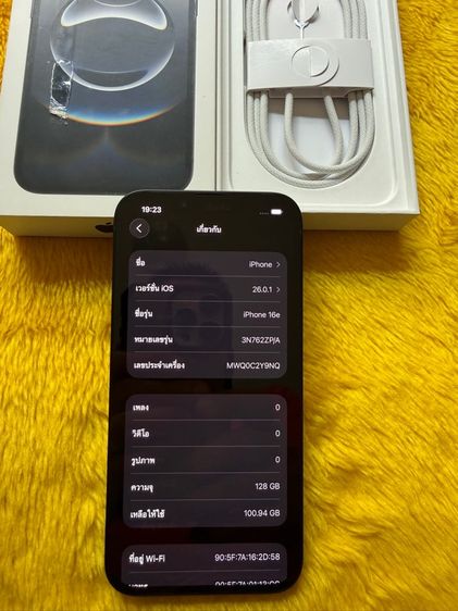 iPhone 16e-ดำใหม่มากรอบชาร์จ7ครั่ง รูปที่ 2