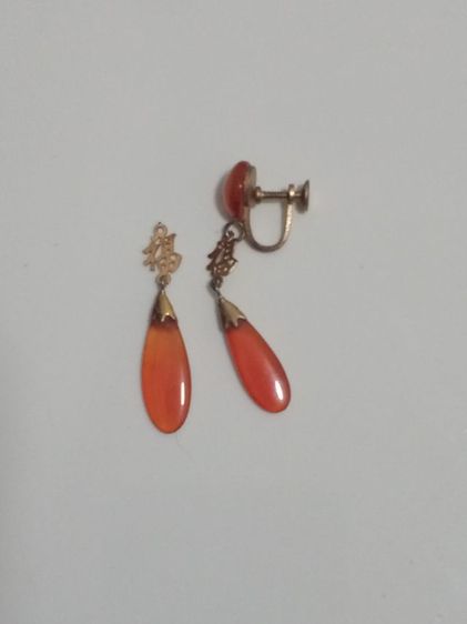 อัญมณี ต่างหูหยก งานนอก (ไปประยุกต์ทำจี้ ,ต่างหูเกี่ยวก็สวยค่ะ)