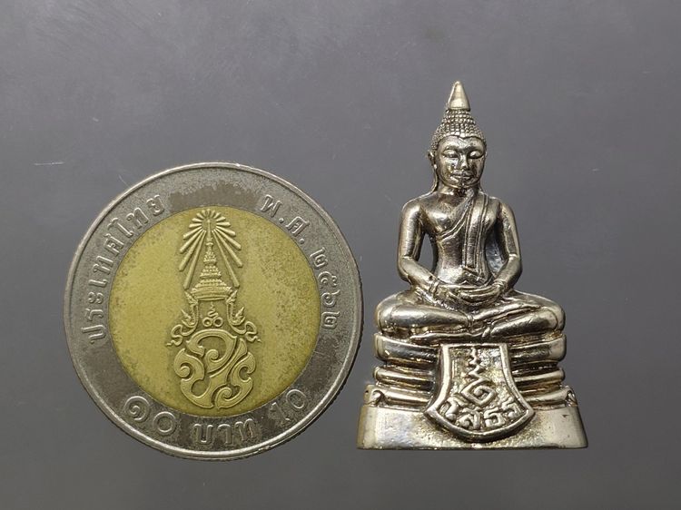 พระพุทธโสธร ลอยองค์ เนื้อเงินขัดเงา ที่ระลึกกรมศุลกากร 120 ปี พ.ศ.2537 พร้อมกล่องเดิม รูปที่ 8