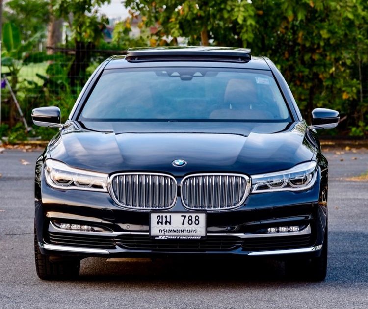 BMW Series 7 2018 730Ld Sedan ดีเซล ไม่ติดแก๊ส เกียร์อัตโนมัติ ดำ รูปที่ 2