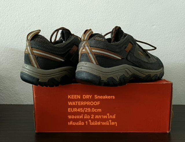 KEEN DRY Hiking Sneakers, Men's US11.5 EU45(29.0cm) Original ของแท้ มือ 2 สภาพแทบไม่ต่างจากมือ 1, รองเท้าเดินป่า KEEN หนังแท้ พื้นเต็มสวยมาก รูปที่ 13