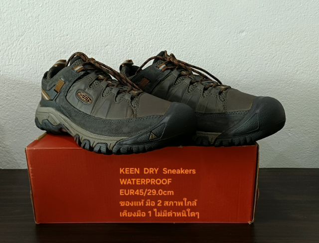 KEEN DRY Hiking Sneakers, Men's US11.5 EU45(29.0cm) Original ของแท้ มือ 2 สภาพแทบไม่ต่างจากมือ 1, รองเท้าเดินป่า KEEN หนังแท้ พื้นเต็มสวยมาก รูปที่ 4