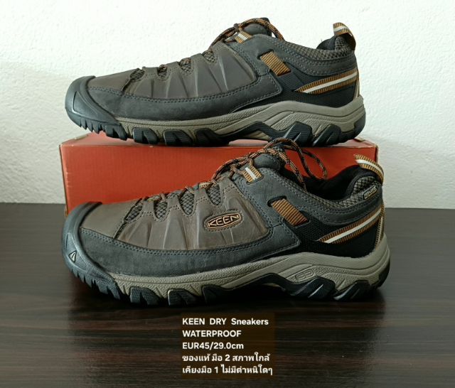 KEEN DRY Hiking Sneakers, Men's US11.5 EU45(29.0cm) Original ของแท้ มือ 2 สภาพแทบไม่ต่างจากมือ 1, รองเท้าเดินป่า KEEN หนังแท้ พื้นเต็มสวยมาก รูปที่ 15