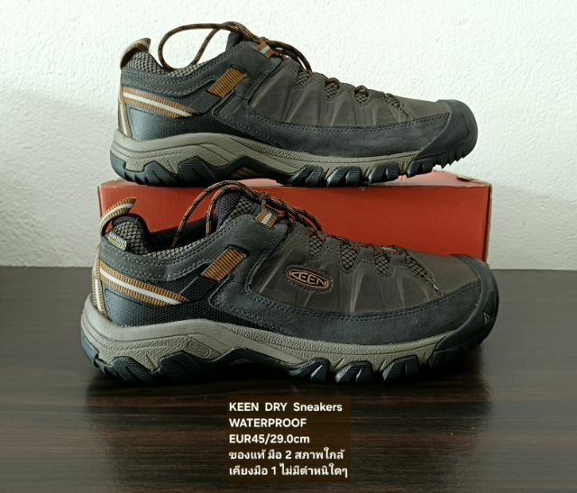 KEEN DRY Hiking Sneakers, Men's US11.5 EU45(29.0cm) Original ของแท้ มือ 2 สภาพแทบไม่ต่างจากมือ 1, รองเท้าเดินป่า KEEN หนังแท้ พื้นเต็มสวยมาก รูปที่ 14
