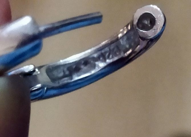 ต่างหูห่วงเกลี้ยงเงินแท้ 925 ขนาดใหญ่หนา รูปที่ 4