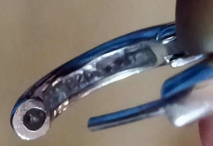 ต่างหูห่วงเกลี้ยงเงินแท้ 925 ขนาดใหญ่หนา รูปที่ 3