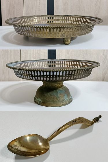 อื่นๆ 💟 ชุดพานทองเหลือง 3 ชิ้น 