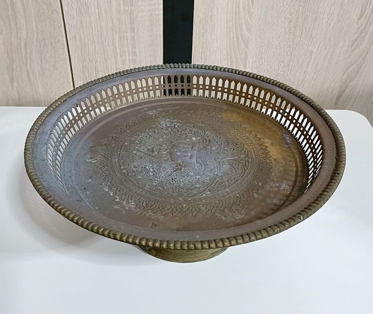 💟 ชุดพานทองเหลือง 3 ชิ้น  รูปที่ 8