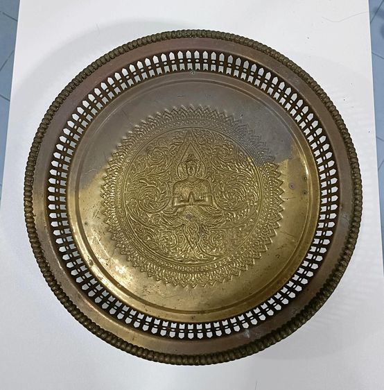 💟 ชุดพานทองเหลือง 3 ชิ้น  รูปที่ 10