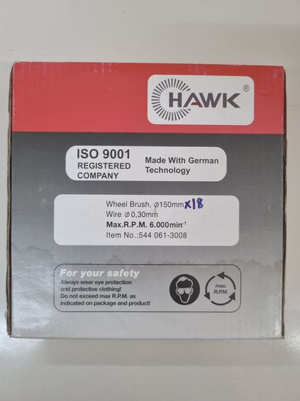 แปรงลวดกลม สีทอง Hawk  รูปที่ 2
