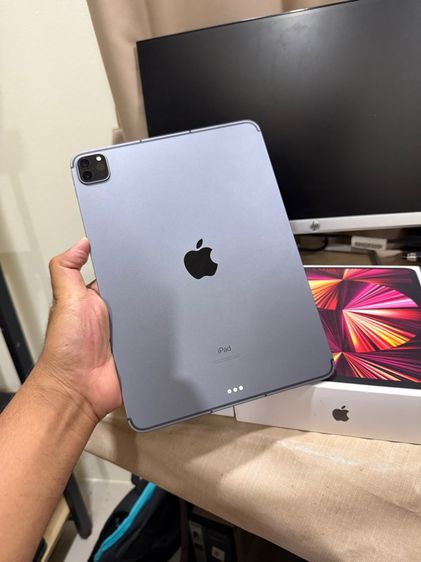 iPad Pro M1 128GB Wifi-Fi  Celluar ตำหนินิดหน่อยทำงาน ตัดต่ออื่นๆ ลื่นปรื้ด สอบถามเพิ่มเติมได้ครับ รูปที่ 2