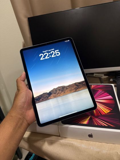iPad Pro M1 128GB Wifi-Fi  Celluar ตำหนินิดหน่อยทำงาน ตัดต่ออื่นๆ ลื่นปรื้ด สอบถามเพิ่มเติมได้ครับ รูปที่ 3