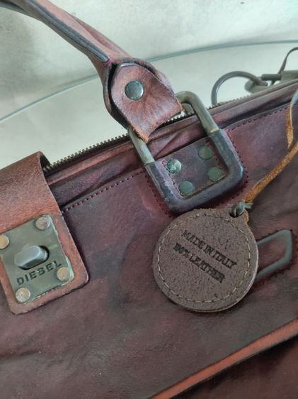 Diesel หนังแท้ VINTAGE made in Italy รูปที่ 4
