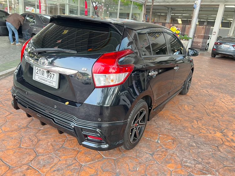 Toyota Yaris 2014 1.2 G Sedan เบนซิน ไม่ติดแก๊ส เกียร์อัตโนมัติ ดำ รูปที่ 4