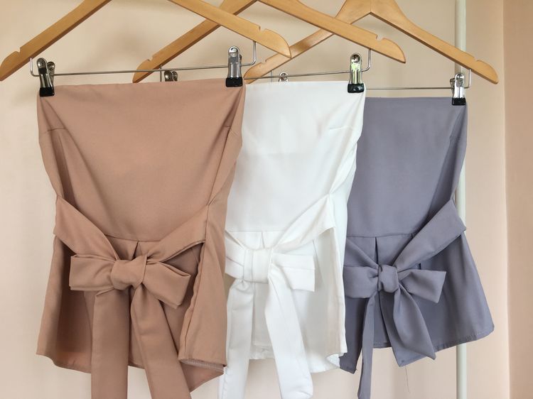 ชุดเกาะอกไขว้โบว์ 🎀