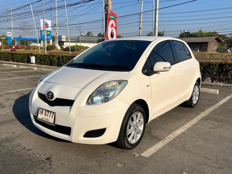 Toyota Yaris 2009 1.5 E เบนซิน ไม่ติดแก๊ส เกียร์อัตโนมัติ ขาว รูปที่ 2