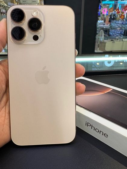 iPhone16Promax 256GBสีทะเลทราย เครื่องศูนย์แท้สภาพสวย อุปกรณ์ครบพร้อมกล่อง