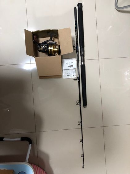คันเบ็ด Daiwa รุ่น OPUSBULL Fuji 5 ฟุต ต่อโคนของใหม่ พร้อมรอก Daiwa BG-90 ของใหม่ ยังไม้เคยใช้งาน พร้อมอัดปลาใหญ่ได้เลยครับ รูปที่ 6