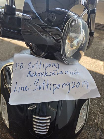 Vาย Vespa GTS 300 สีดำ 2012 รุ่นประกอบที่ อิตาลี รูปที่ 2