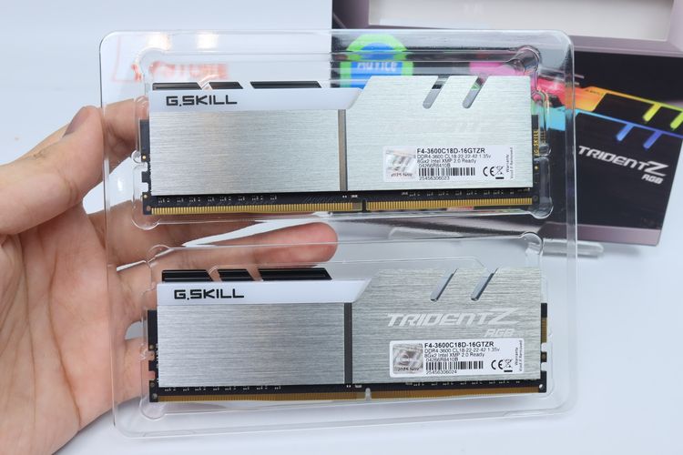 RAM 16GB(8GBX2) DDR4 Bus 3600 G.SKILL TRIDENT Z RGB BLACK  - IDPS26020001 รูปที่ 2