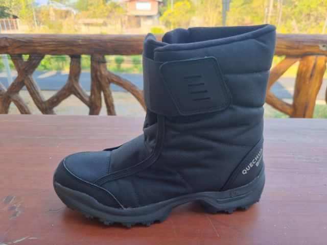 ดำ ผ้าใบ UK 6.5 | EU 40 | US 7 อื่นๆ รองเท้าบู๊ท Decathlon 