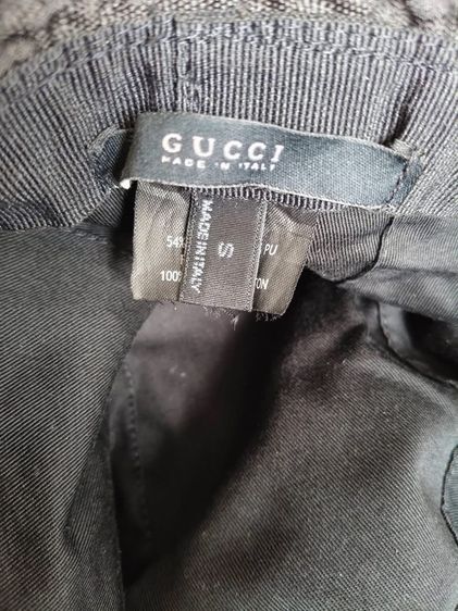 หมวก GUCCI Black Bucket Hat GG Sherry Line Monogram แท้ 💯 made in ITALY size S ขนาด 58-60 cm สภาพดีมาก ทรงสวย ดีเทลสวย หายากน่าสะสมครับ รูปที่ 6