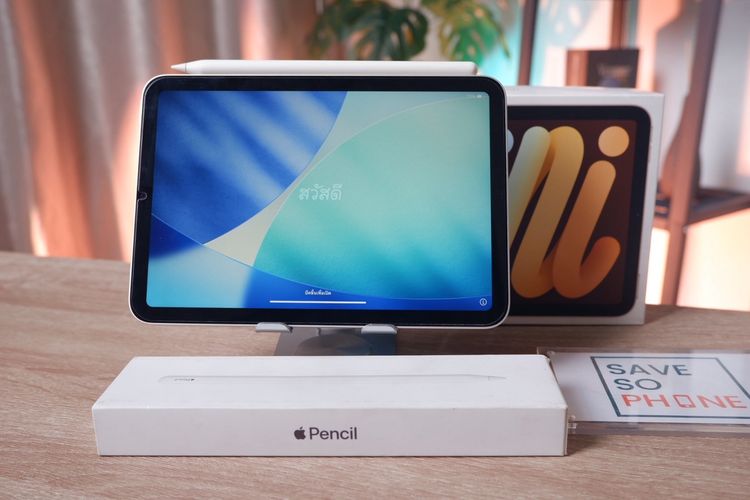 Apple iPad Mini 6 2021 Chip A15 Wi-Fi 64GB พร้อมปากกา Apple Pencil 2st gen ครบกล่องพร้อมใช้งาน ขายเพียง 11,890.- รูปที่ 2