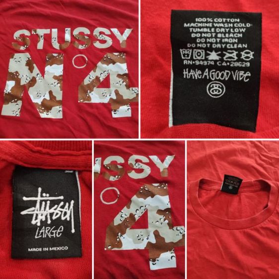 เสื้อยืด STUSSY'90 วินเทจคลาสสิค รูปที่ 9