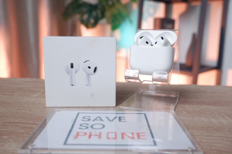 หูฟังไร้สาย Apple AirPods 4 สภาพสวย ครบกล่อง ราคาเพียง 3,190 .-เท่านั้น