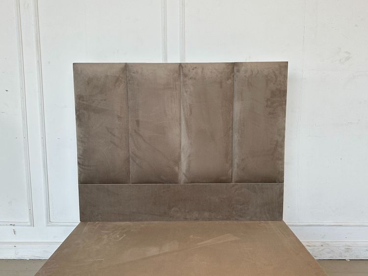 เตียงนอน ฐานสำเร็จรูป 3.5 ฟุต เตียงผ้ากำมะหยี่สีเทา  รูปที่ 7