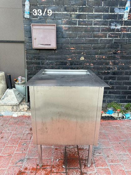 อุปกรณ์ครัว เตรียมอาหาร ถังน้ำแข็ง ฝาบน แบบเลื่อน สแตนเลสเกรด 304 