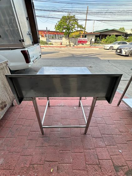 โต๊ะเตรียมสแตนเลส เกรด 304 แบบมีขอบกันกระเด็น (ขนาดกว้าง 70 CM.) รูปที่ 7