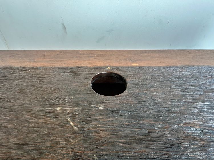 ตู้วางทีวีไม้จริง สไตร์วินเทจ 2 บานเปิด 1 ลิ้นชัก มือจับทองเหลือง รูปที่ 7