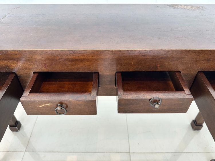 ตู้ทำงานไม้จริง สไตล์วิเทจ 5 ลิ้นชัก มือจับอลูมิเนียม รูปที่ 15