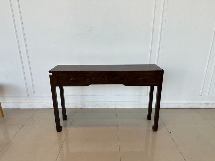 ตู้ทำงานไม้จริง สไตล์วิเทจ 5 ลิ้นชัก มือจับอลูมิเนียม