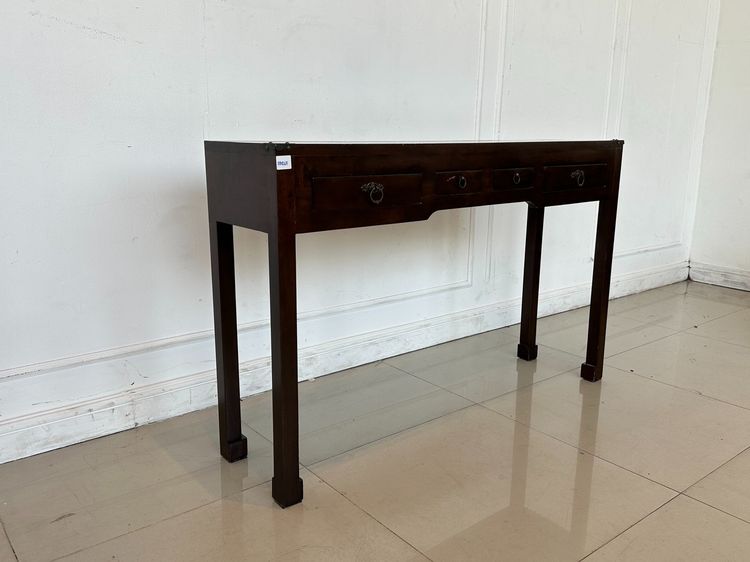 ตู้ทำงานไม้จริง สไตล์วิเทจ 5 ลิ้นชัก มือจับอลูมิเนียม รูปที่ 3