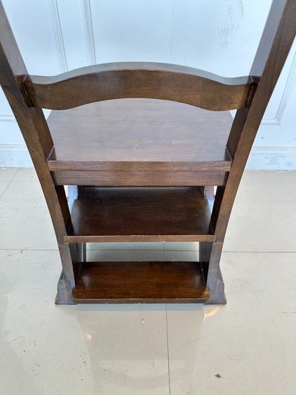 เก้าอี้ไม้จริง สไตล์วินเทจ ปรับเป็นบันไดได้ สีน้ำตาล  รูปที่ 7