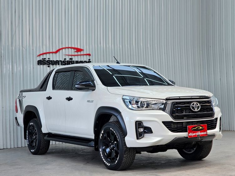 Toyota Hilux Revo 2019 Double Cab Prerunner 2x4 2.4 Rocco Pickup ดีเซล ไม่ติดแก๊ส เกียร์ธรรมดา ขาว รูปที่ 3