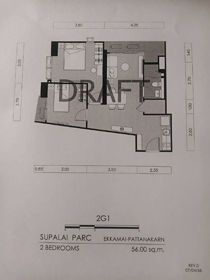 มีบางส่วน CM04396 ขายดาวน์ คอนโด ศุภาลัย ปาร์ค เอกมัย-พัฒนาการ SUPALAI PARC Ekkamai–Pattanakarn ถ.พัฒนาการ รูปที่ 3