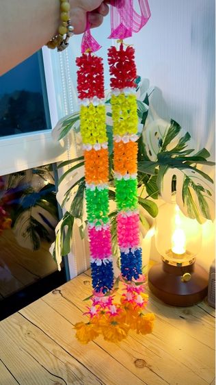 พวงดอกไม้ไหว้พระ 2พวงยาว💐 รูปที่ 5