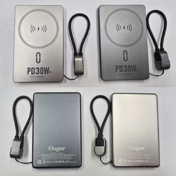 แบตp1013 ouger 10000mah ชาร์จไร้สาย พร้อมสาย ไทซี ไอโฟน มีมอก. ccc.ไปจีนได้ 
