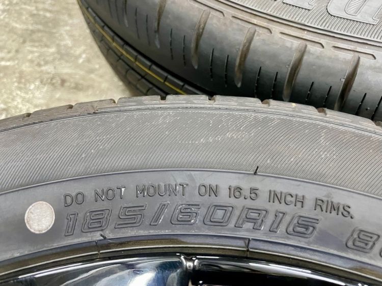 ล้อแม็ก HONDA CITY EHEV RS ขอบ 16” ถอดป้ายแดง ยาง DUNLOP 185-60R16 ปี 25 สีเส้นตุ่มหน้ายางยังอยู่ครบ รูปที่ 10
