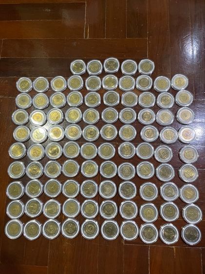 เหรียญ 10 2 สี คละวาระ 95 เหรียญ (มีครุฑ 2 เหรียญ)  รูปที่ 2