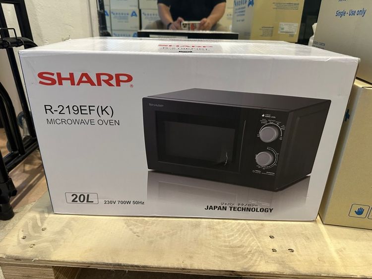 เตาไมโครเวฟ SHARP รุ่น R-219EF(K) 20 ลิตร