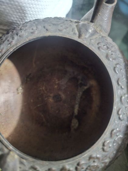 ​ปล่อยกาน้ำเหล็ก Nambu Tekki ลายซากุระวินเทจ ตราประทับชัด  รูปที่ 5